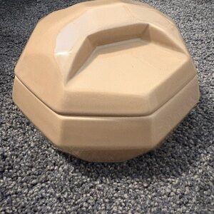 Vintage Jaru Pottery Bowl With Lid, Octagon Lid, 1977, MCM